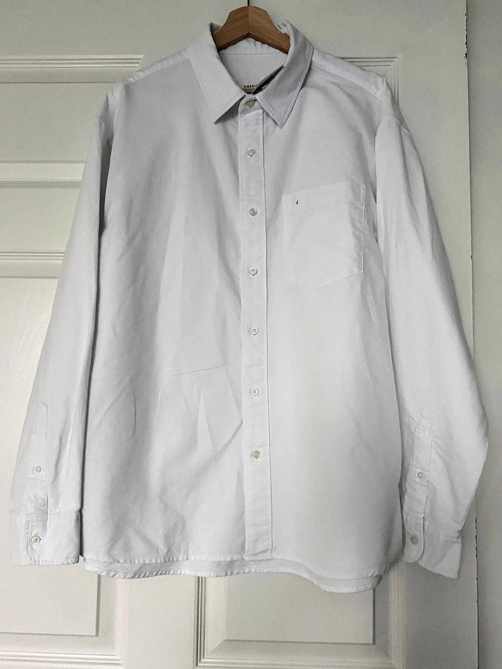 American Eagle Relaxed Fit Oxford Button-Up Shirt